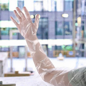 Fabricant vietnamien de gants jetables en PE à manches longues, d'épaisseur moyenne, pour la manipulation des aliments, destinés à l'exportation - Product Image 3