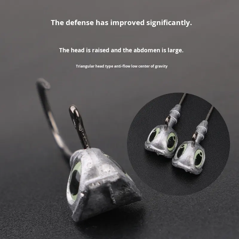 Universal 7g 10g Big Eye Fish Head Lead Hook Anti-Hooking Anti-Off Carp ...