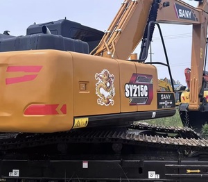 Excavadora de cadenas Sany SY215C usada de 21 toneladas con pocas horas de trabajo, excavadora hidráulica para construcción - Product Image 1