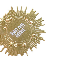 Etiqueta de Aluminio Dorada Irregular Personalizada al por Mayor, Impresión de Contenido en Blanco, Etiqueta Brillante Impermeable, Placa de Identificación Metálica