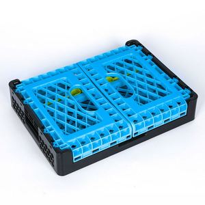 Chariot de courses pliable T750C - Conception pliable portable Capacité de 40 kg Logo personnalisable Utilisation en supermarché - Product Image 2