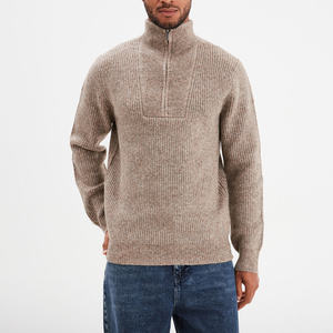 Suéter de Hombre con Cuello Camionero Acanalado, Transpirable, con Cierre de Cremallera, Hilos de Calidad para un Uso Duradero y una Forma Consistente - Product Image 2