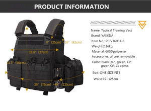 600d Oxford Groene <span class=keywords><strong>Molle</strong></span> Plaat Drager Tactische Vest Bewakers Snel Los Gesp Persoonlijke Verdedigingsuitrusting Veiligheid - Product Image 2