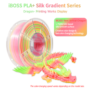Filamento PLA+ Silk de 1.75mm, 1kg, Filamento Arcoíris, Filamento para Impresión 3D, Compatible con Impresoras 3D Bambu - Product Image 4
