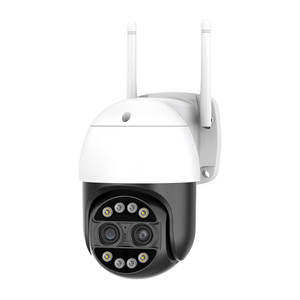 Jumelles de détection de mouvement sans fil Wifi CCTV double objectif Mini <span class=keywords><strong>Micro</strong></span> SD réseau ICSEE Zoom 8X 4MP 2K caméra double objectif PTZ Full HD - Product Image 3