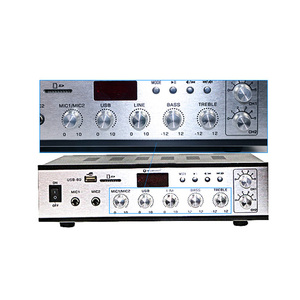 Amplificador de Áudio Profissional para Sistema PA USB-80 80W, Amplificador de Potência e Mixer - Product Image 1