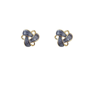 Pendientes de botón geométricos de flor esmaltada para mujer, chapados en <span class=keywords><strong>oro</strong></span> de 14K, chapados en <span class=keywords><strong>plata</strong></span>, 19mm, de moda, joyería de moda al por mayor - Product Image 5