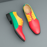 Chaussures habillées décontractées pour hommes avec bout pointu style vintage, nouvelle mode, fermeture à lacets unie, plates pour la saison d'automne