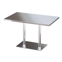 Ensemble de chaises de table à manger pour café moderne de style industriel en acier inoxydable pour restaurant ou salon pour café