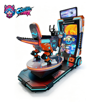 Simulateur de course VR 9D au design coloré pour parc d'attractions, chaise de course VR à mouvement, machine de jeu de conduite automobile en réalité virtuelle pour salle de jeux VR