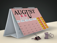 Calendrier d'affaires imprimé à la demande 12 planificateur mensuel impression promotionnelle bon marché calendrier de bureau de table bon marché