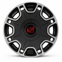 Nouvelles jantes SUV en alliage d'aluminium forgé LM à 8 branches, noir mat usiné argenté, 5x114.3