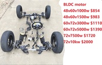60v 1000w 4 roues pour adultes nouvelle condition construire vos propres kits de VTT avec 4 sièges UTV adulte agriculteur Quad moteur essieu électrique ATV