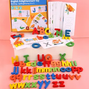 Disesuaikan tidak beracun pendidikan alfabet bahasa Inggris alfabet Matcing permainan permainan Montessori mainan pendidikan lainnya mainan anak