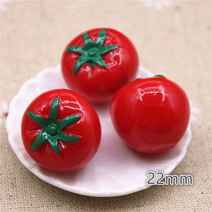 Breloque en résine en forme de petite tomate pour la fabrication de bijoux DIY, colliers et accessoires pour boucles d'oreilles - Product Image 6