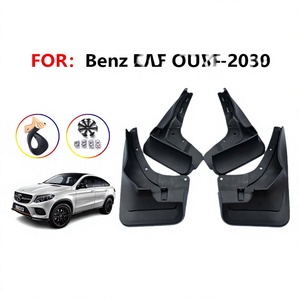 แผ่นกันโคลนสำหรับรถยนต์ Mercedes-Benz GLE ปี 2017 ขึ้นไป ทำจากพลาสติกสีดำ สำหรับป้องกันล้อและยาง - Product Image 5
