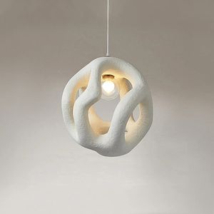 Lampe suspendue industrielle moderne nordique dorée pour <span class=keywords><strong>d</strong></span>écoration intérieure, style Wabi Sabi, en ciment, pour plafond haut, effet nuage - Product Image 6