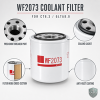 Filtre à liquide de refroidissement WF2073 à visser pour moteur diesel CT8.3/6LTA8.9 – Protection du système de refroidissement – Vente en gros – Fournisseur en vrac