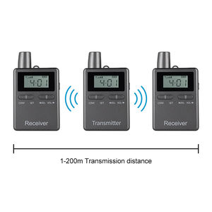 รีโมทมือถือสำหรับไกด์นำเที่ยว 2.4G 2403-2483MHz TYPE-C รุ่นใหม่ RC2501 ระบบไร้สาย - Product Image 2