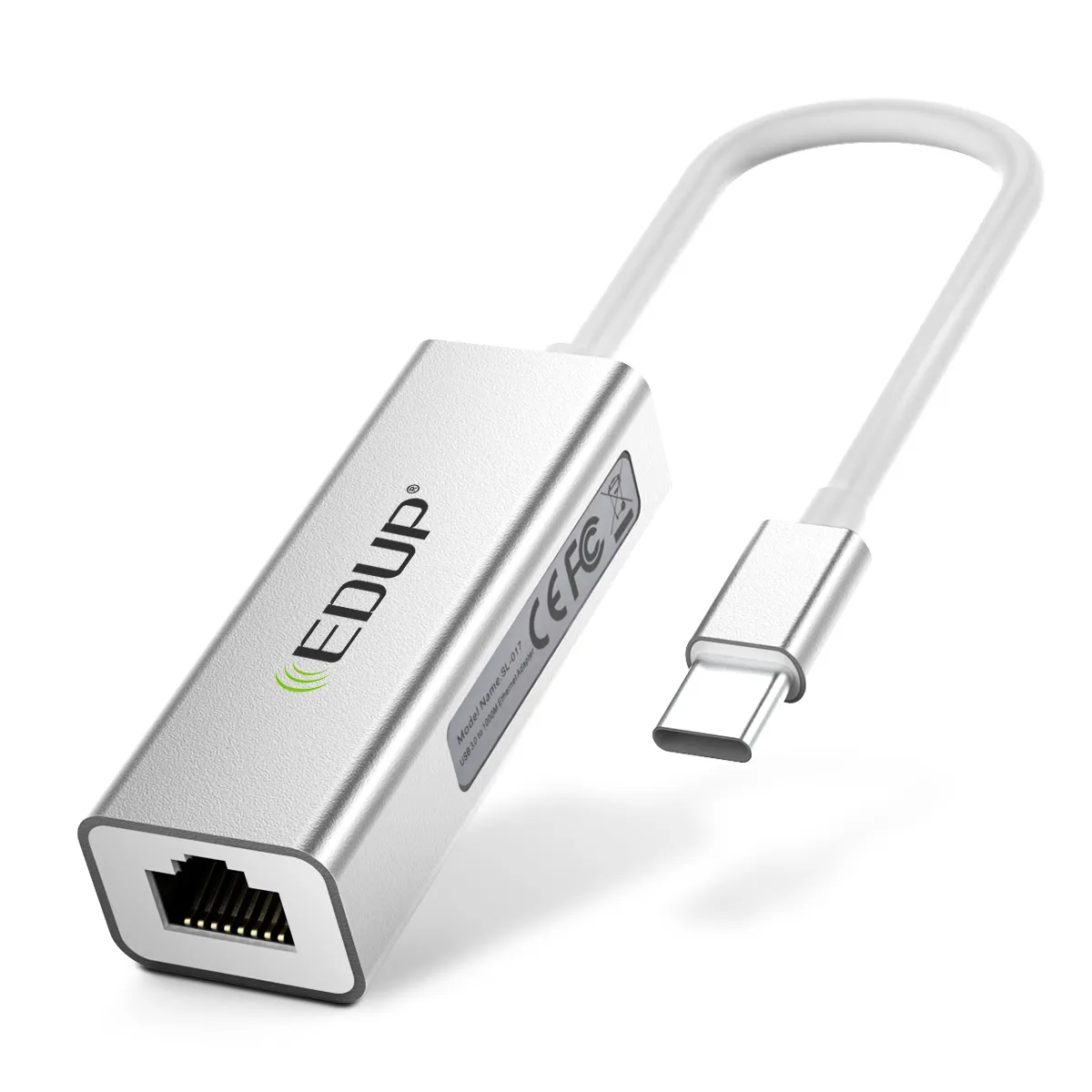 Adaptateur Ethernet EDUP 100, pour réseau LAN USB type-c vers Ethernet 100 mb/s