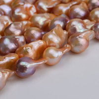 Perles de culture d'eau douce baroques naturelles pour la fabrication de bijoux - Violet