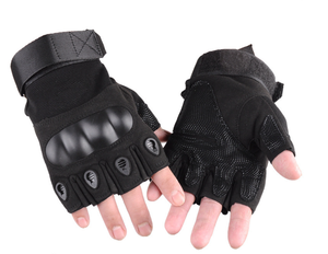 屋外ハーフフィンガーメンズ機器タクティカルグローブハードナックルレザー最高の滑り止めタクティカルグローブ - Product Image 1