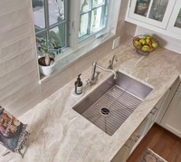 2025 Quartzite naturelle la plus populaire Taj Mahal pour la décoration de villa Carreaux de marbre de salle de bain en pierre