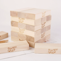 Jeu de construction de tour Jenga classique en bois, promotion de haute qualité et cadeau de fête, jeu de compétences interactif amusant pour les familles et les amis
