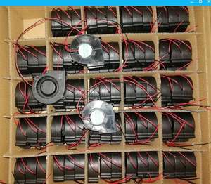 พัดลมระบายอากาศอุตสาหกรรมขนาดเล็ก 30 มม. 40 มม. 50 มม. <span class=keywords><strong>70</strong></span> มม. 80 มม. 90 มม. 120 มม. แบบ DC 5V/12V/24V/48V สำหรับโรงเรือนเพาะปลูก - Product Image 2