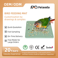 Gamelle anti-étouffement et anti-renversement pour oiseaux, mangeoire de forrage pour perroquets, tapis d'alimentation lente pour bridons
