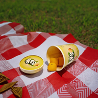 LIKLAK Mini Glace aux Fruits Célébrité Internet, Arôme Riche de Fruits et Super Satisfaisante, Mini Glace Fraise Mangue Pêche Raisin