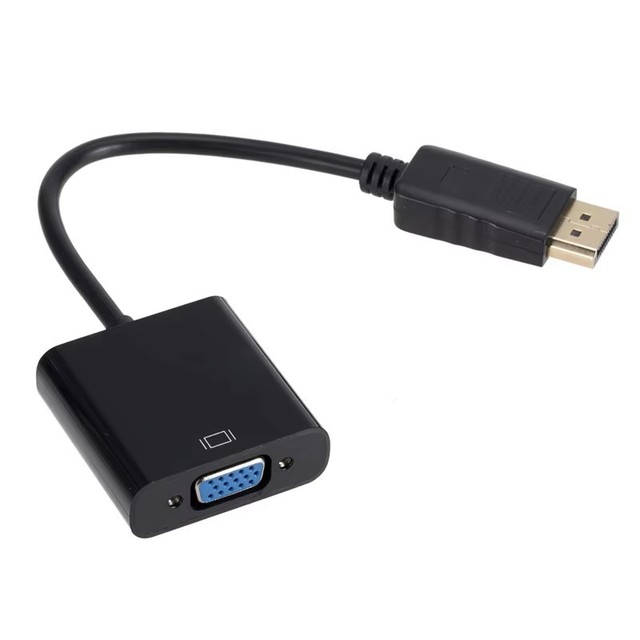 DP TO VGA adapter cable, computer to projector VGA large DP to VGA cable, DP to VGA