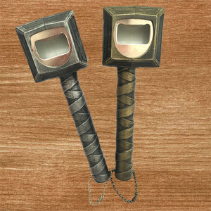 Abridor de botellas de cerveza <span class=keywords><strong>Wowei</strong></span> Creative Thor's personalizado Hammer con imán Hammer refrigerador - Product Image 5