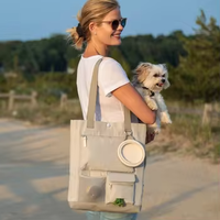 BSCI usine écologique Oxford sac d'équipement pour chien avec distributeur de caca personnalisé chien marche fourre-tout avec bols nouveau Design chien tenue sac
