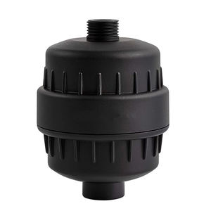 Purificador de filtro de gel de cabezal de ducha de vitamina <span class=keywords><strong>C</strong></span> de color negro de 20 etapas con 1 cartucho de filtro de repuesto adicional OEM - Product Image 1