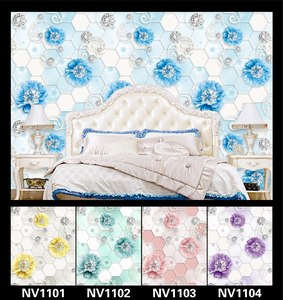 Decorazione per carta da parati damascata vinyle per rivestimento murale in carta da parati in PVC per la casa e l'hotel - Product Image 4