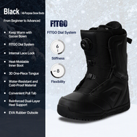 Nouvelles Bottes de Ski Unisexe en Tissu SBR Épaissi pour Sports d'Hiver Extérieurs, Imperméables, Chaudes, Stables et Antidérapantes