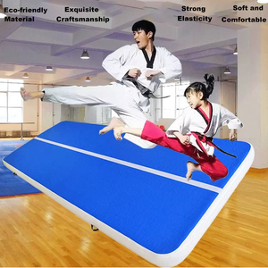 Piste d'<span class=keywords><strong>air</strong></span> de qualité commerciale personnalisée de 10 m/12 m - Tapis de sol de gymnastique gonflable épais pour la salle de sport et l'entraînement physique - Product Image 5