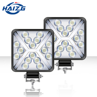 HAIZG 2021 plus récent super luminosité 48w led lumières de travail 72W carré étanche 12V-24V voiture barre lumineuse pour camions
