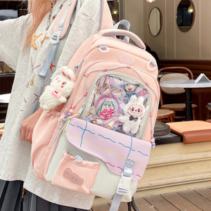 Large Capacity Lightweight Colorful Fashion <b>Backpack</b> for School Students Waterproof Zipper Candy Pattern for Boys Girls Kids - Product Image 4