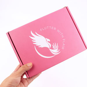 Caja de Envío de Cartón Corrugado de Diseño Personalizado 10X8X4, Materiales Reciclados Rosados, Laminación Mate, Relieve para Embalaje de Cosméticos - Product Image 6