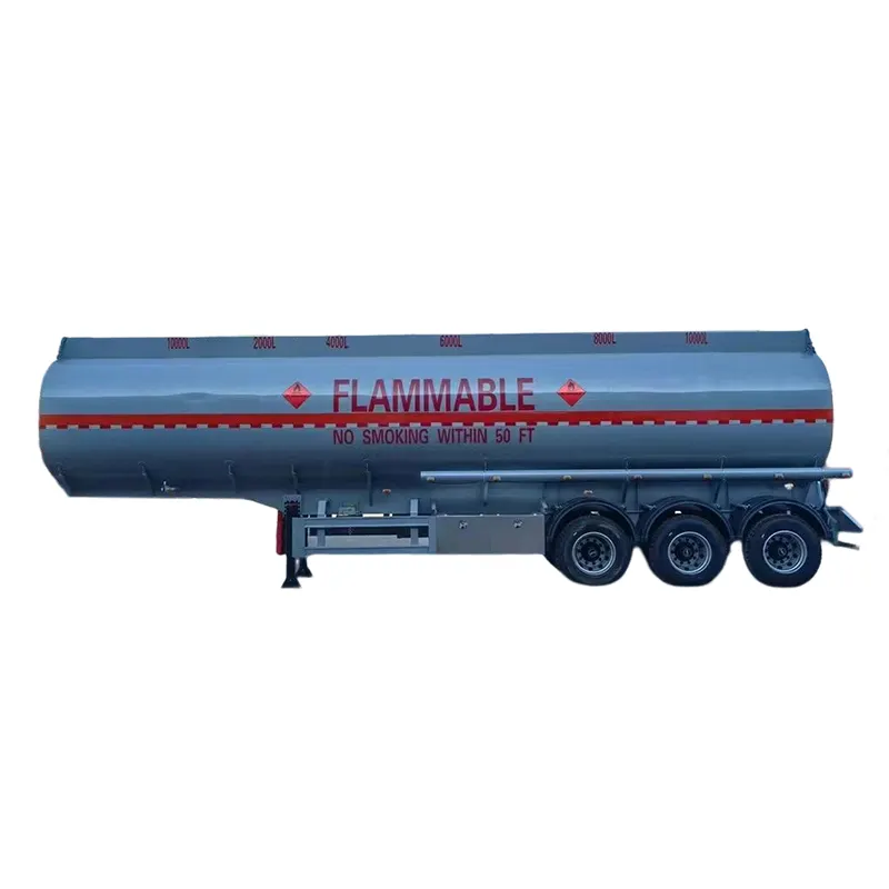 3-4 Axle Aluminium Steel Fuel Tank Trailer 28000- 70000 liters Liquid New or Used Fuel oil Tanker Semi Trailer For Sale