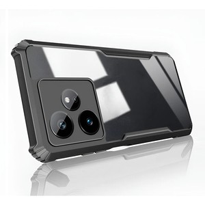 Coque de téléphone pour Realme GT7 6 5 2 PRO <span class=keywords><strong>GT</strong></span> 7T 6T 3T Neo2 3 5 6 SE, TPU noir ultra-fin, protection anti-chute, cadre souple, coque en acrylique - Product Image 1