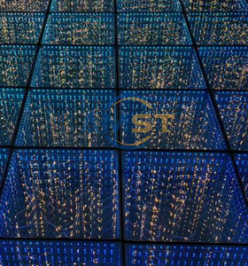 แผงพื้นเต้นรำ LED 3 มิติ รุ่น Gold/RGB Stars Infinity เชื่อมต่อแม่เหล็ก พร้อมคอนโทรลเลอร์ 408SD สำหรับงานแต่งงาน คลับ อีเว้นท์ ปาร์ตี้ และเวที - Product Image 4