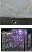 Écran de projection en maille holographique 3D transparent, écran de projecteur holographique de scène, film holographique 2M*2M