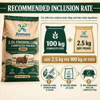 Additif Alimentaire Jinmao 2,5% Prémélange Composé pour Agneaux en Finissage Q01 Poudre de Qualité Alimentaire Animale Favorisant la Nutrition Additifs pour Moutons