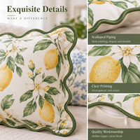 Housse de coussin à volants floraux avec fermeture éclair invisible pour oreiller décoratif de luxe, 100 % coton, cousu à la main