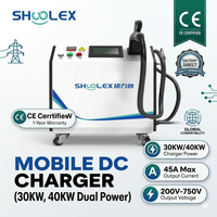 Cargador Rápido para Vehículos Eléctricos de Corriente Continua, Móvil y Fijo, 30kW |   Alta Eficiencia del 95%, Energía Trifásica para Automóviles, Autobuses y Vehículos de Logística