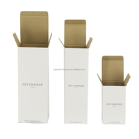 2024 logotipo personalizado perfume blanco mate de gama alta, vela, caja de embalaje de jabón caja de tarjeta
