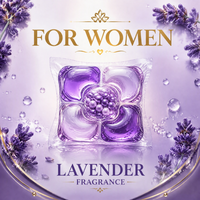 Perles de lavage luxueuses avec parfum d'huiles essentielles, technologie de suppression des taches profondes et anti-rides pour femmes